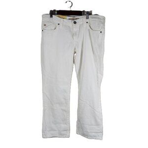 NWT Big Star Rikki Low Rise White Bootcut Ankle Denim Jeans Size 32 Casual Wear